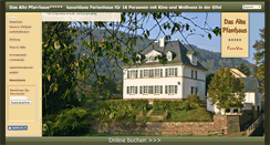 Desktop Screenshot of pfarrhaus-malberg.de